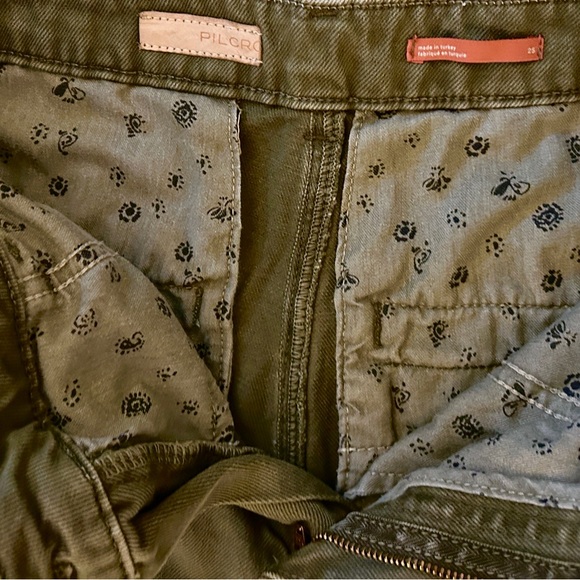 Pilcro Olive Green Cargo Utility Pants – Size 25 - Picture 5 of 7